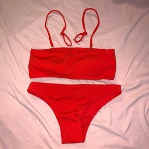 Red Bikini Set